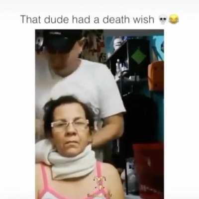 that dude had a death wish