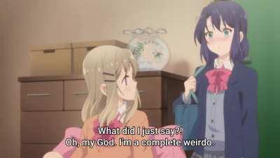 Do you mind if I sit between your legs? [Adachi to Shimamura]