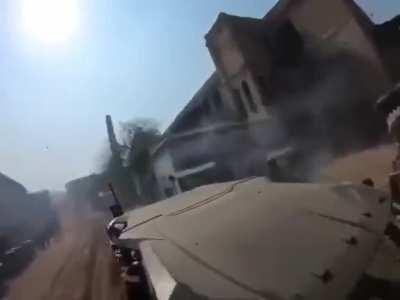 BTS footage from filming Extraction