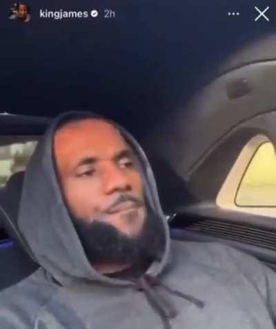 Lebron listening to a ken Carson snippet