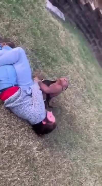 Here is a fight I had. I'm in the jeans and boots. (Fought over her husband) 