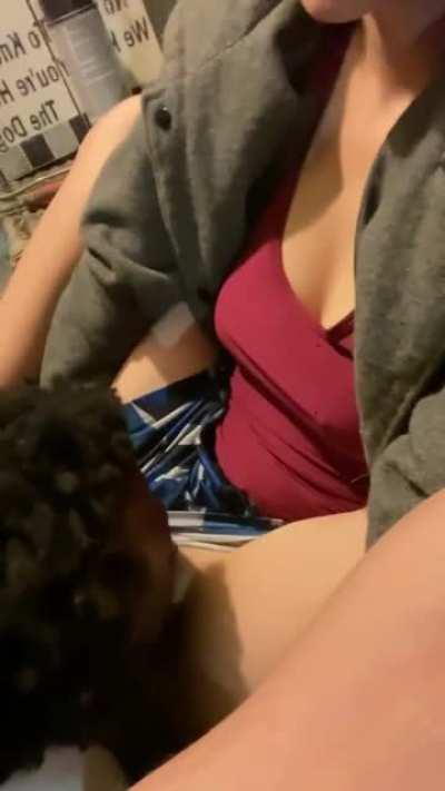 my bf gets random redditors to eat me out and fuck me senseless, it's pretty fun ;)