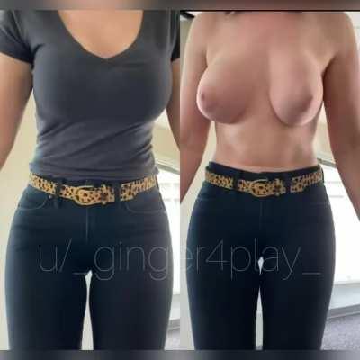 With or without a bra?