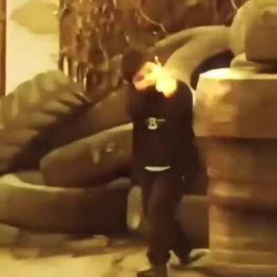 Young sicario in training 😂😂😂