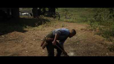 What if Arthur Morgan wore a mask in his altercation with Thomas Downes?