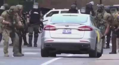 Here is a video of them slashing the tires. My hard earned money goes to these idiots