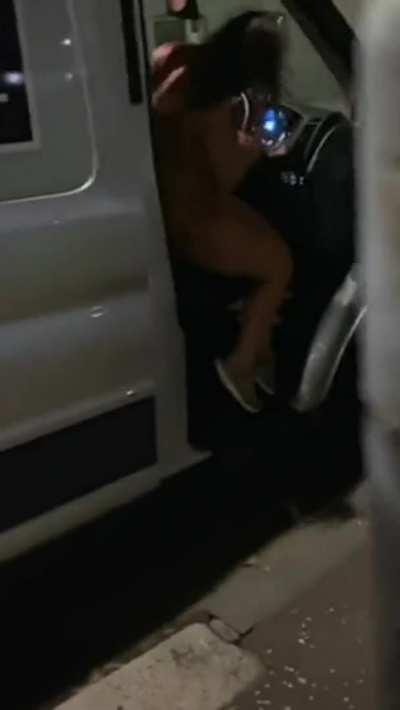 Naked walk from the GYM to the van