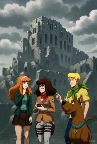 Scooby doo team in Attack on Titan world