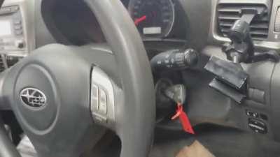 Customer said Violent steering shake. Customer was right.