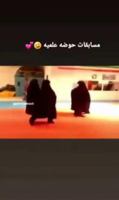 مبارزه زنان محجبه حوزه علمیه همین الان در ان بی ای تی وی😂