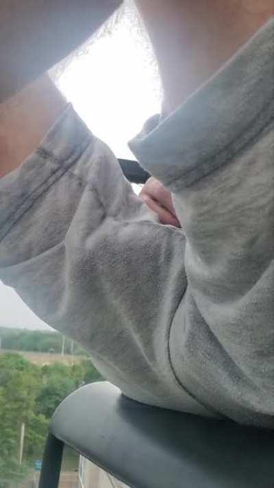 On my balcony, would love a spectator