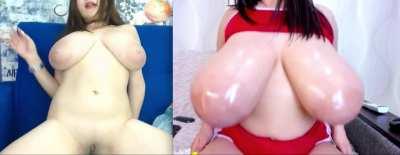 Boobs carol / Aria carol over a span of a few years. They’re growing!