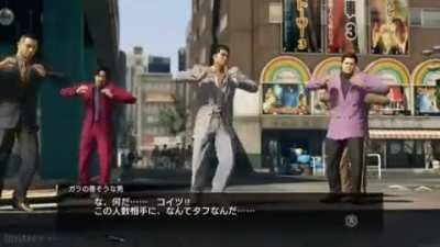 Majima postin at is peak