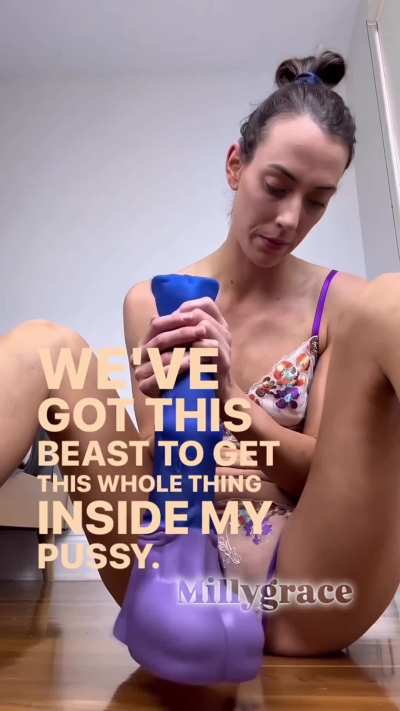 Getting nice and deep on this stallion