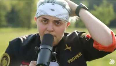 Hershe hitin' 'em with the jersey.