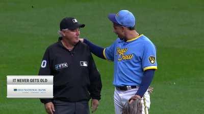 [Highlight] William Adames talks with Tom Hallion about his called strike three punch out move