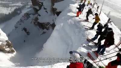 The right way and wrong way to go down Corbet's Couloir