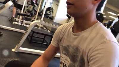 Karen yells at two guys for slamming barbell while deadlifting.