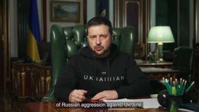 President Zelensky's Latest Address. 28/11/22. Duration 5m22. English Subtitles.