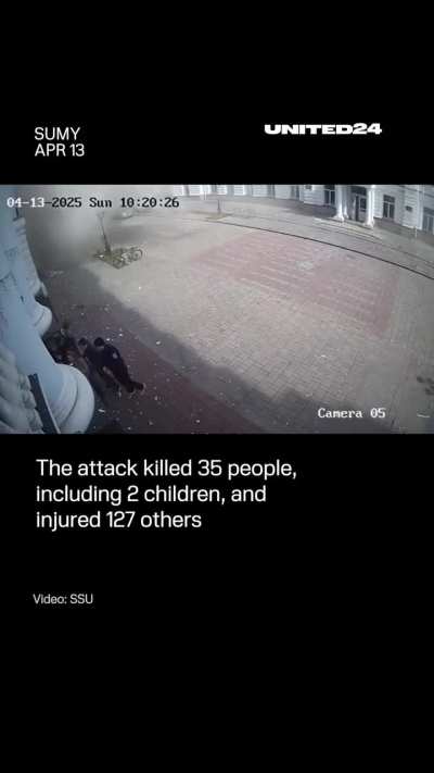 CCTV captures Russia’s double-tap strike on Palm Sunday — first for civilians, then for those trying to save them