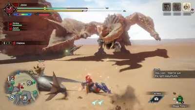 That time Diablos hired a swordfish to do his dirty work for him.. (LoL thanks capcom :)