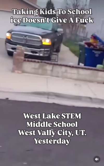 ICE in West Valley City, UT are abducting parents as they drop their kids off to school, leaving the children abandoned without their parents (11/24/25)