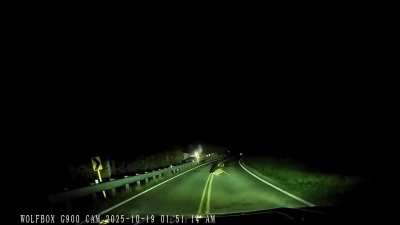 Hit a deer last night