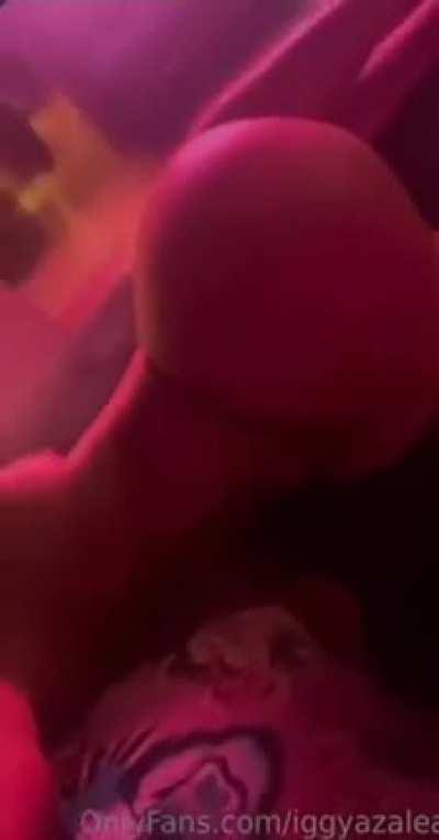 Iggy showing boobs and ass