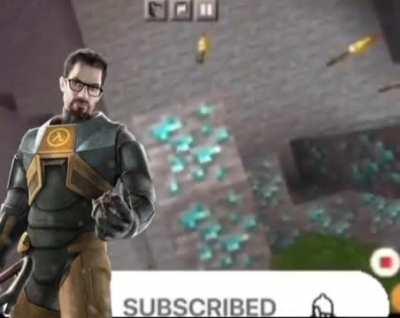 If gordon freeman played minecraft!! 😱😱😱