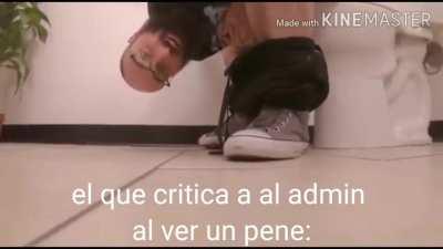 El que critica al admin