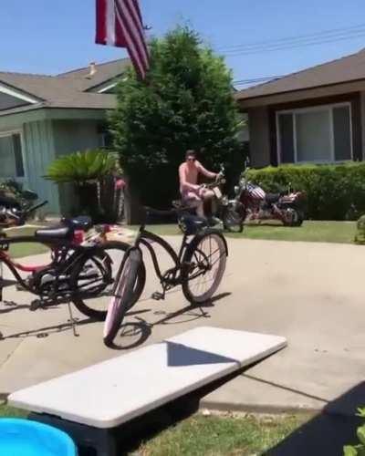HMB while I do tricks on a moped and drive into traffic.