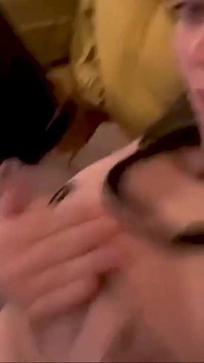 Ultimate compilation of Billie Eilish slapping her big natural tits