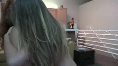 Molly and Gia touching more than just tits