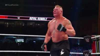 Brock Lesnar reacts to MVP’s theme song - Royal Rumble 2020