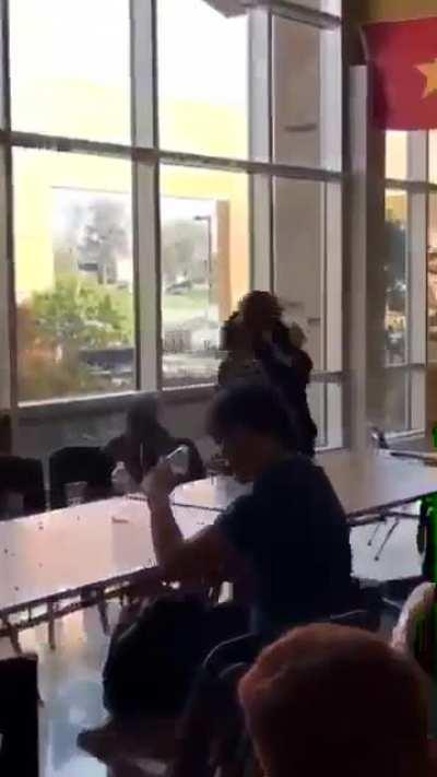 Lunch tray full of nachos to the dome