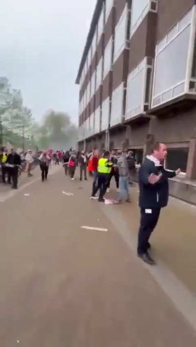 Violence at pro Palestine protest at University of Amsterdam