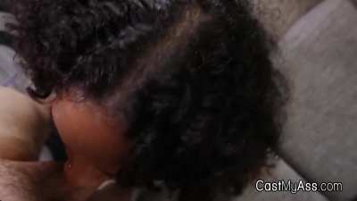 🌹 POV sucked by beautiful curly ebony