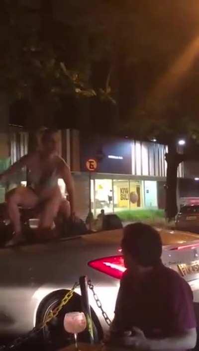 Doing this to a woman in a bikini…