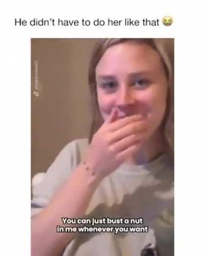 She has zero regret. He DOES!