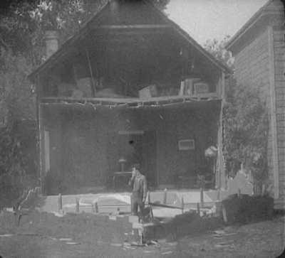 Buster Keaton's Scariest Stunt, 1928 (Steamboat Bill Jr)
