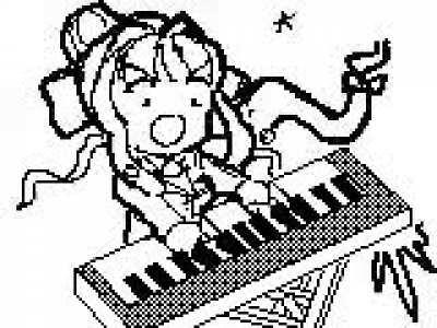 old animation i made of monika playing piano (OC)