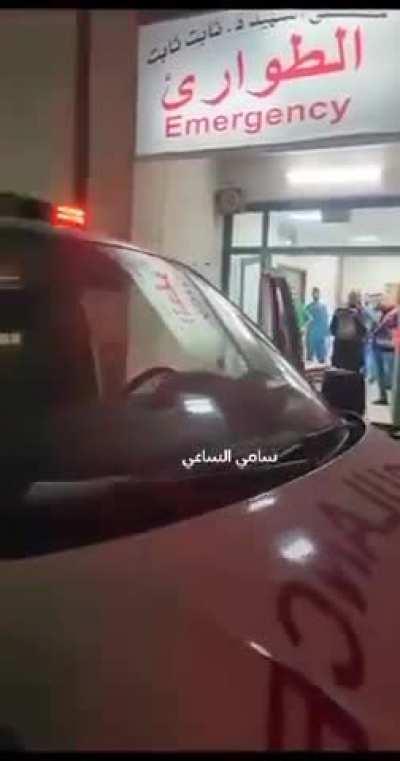 Not in Gaza: Video documenting the moment the israeli occupation forces arrest a severely injured individual from inside an ambulance at Thabet Thabet Hospital in Tulkarm