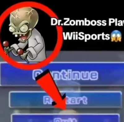 Dr. Zomboss plays Wii Sports Resort