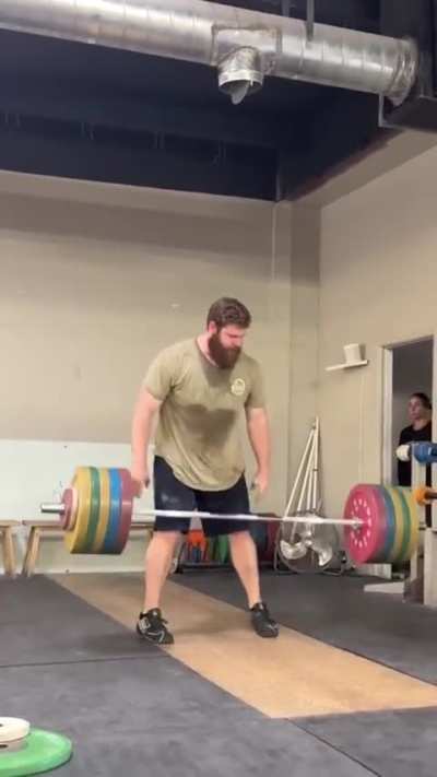 Kaiser Witte (USA, +109KG) 205KG and 215KG Power Clean
