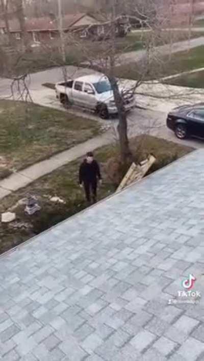 Just a Couple of Roof Beers With the Guys