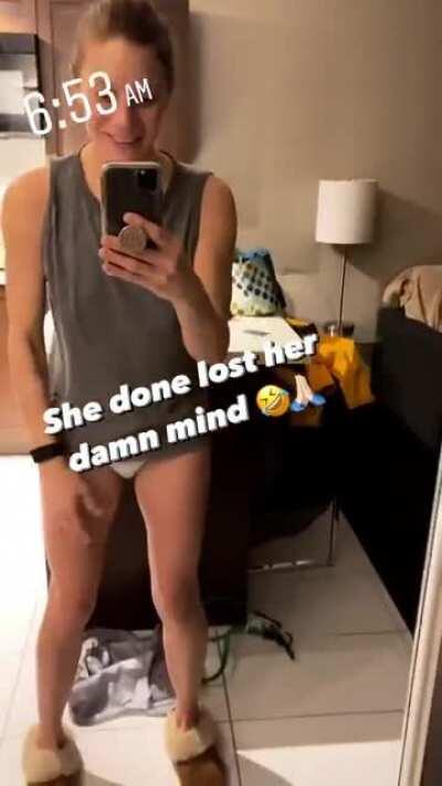 Katee Sackhoff - Dancing in undies.