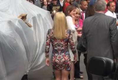 Casually walking....