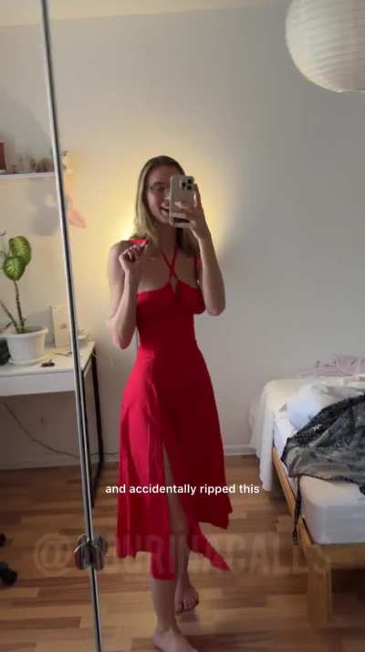 Red dress