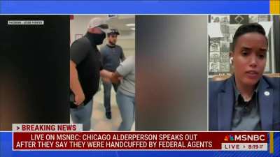 Chicago alderperson: I went over to the hospital and I simply asked the ICE agents if they had a signed judicial warrant for the individual that they were trying to detain inside of the emergency room. No one was harassing the ICE agents. In fact, the onl