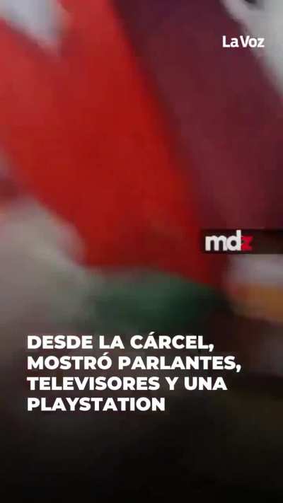 Desde la carcel mostr&oacute; parlantes, televisores y hasta una Playstation: